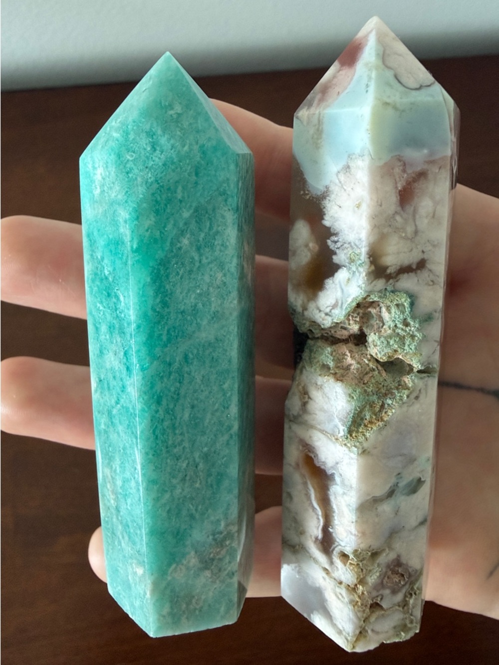 Amazonite & Flower Agate Tower Bundle